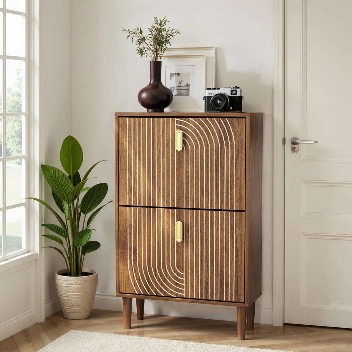 Brooklyn Wooden Shoe Rack