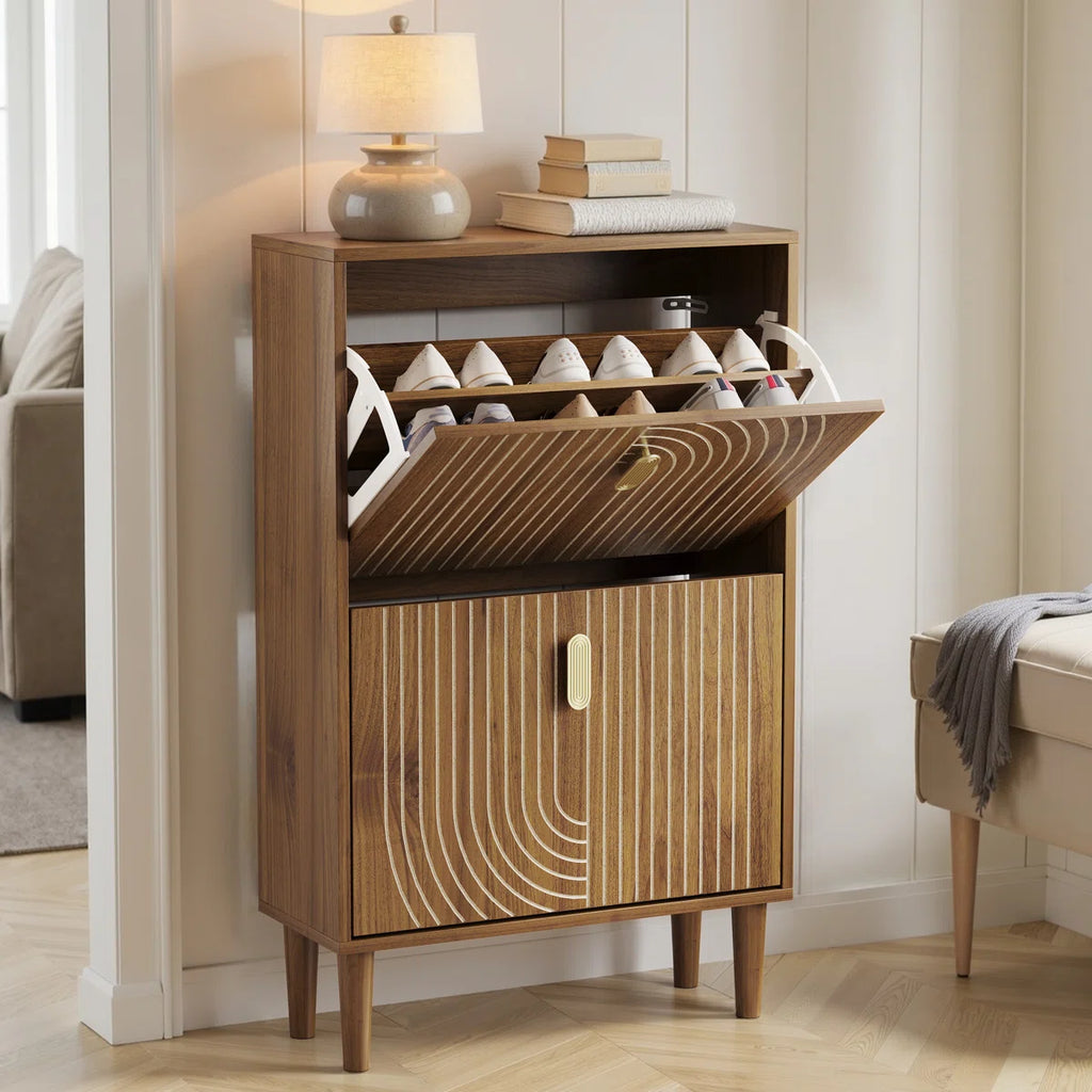 Brooklyn Wooden Shoe Rack