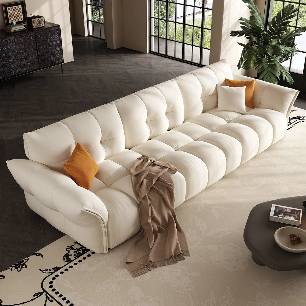 Lily Premium Sofa Set In White