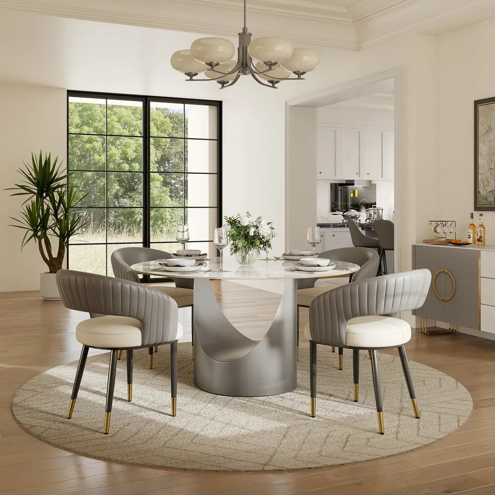 Inox Luxury Round Dining Table