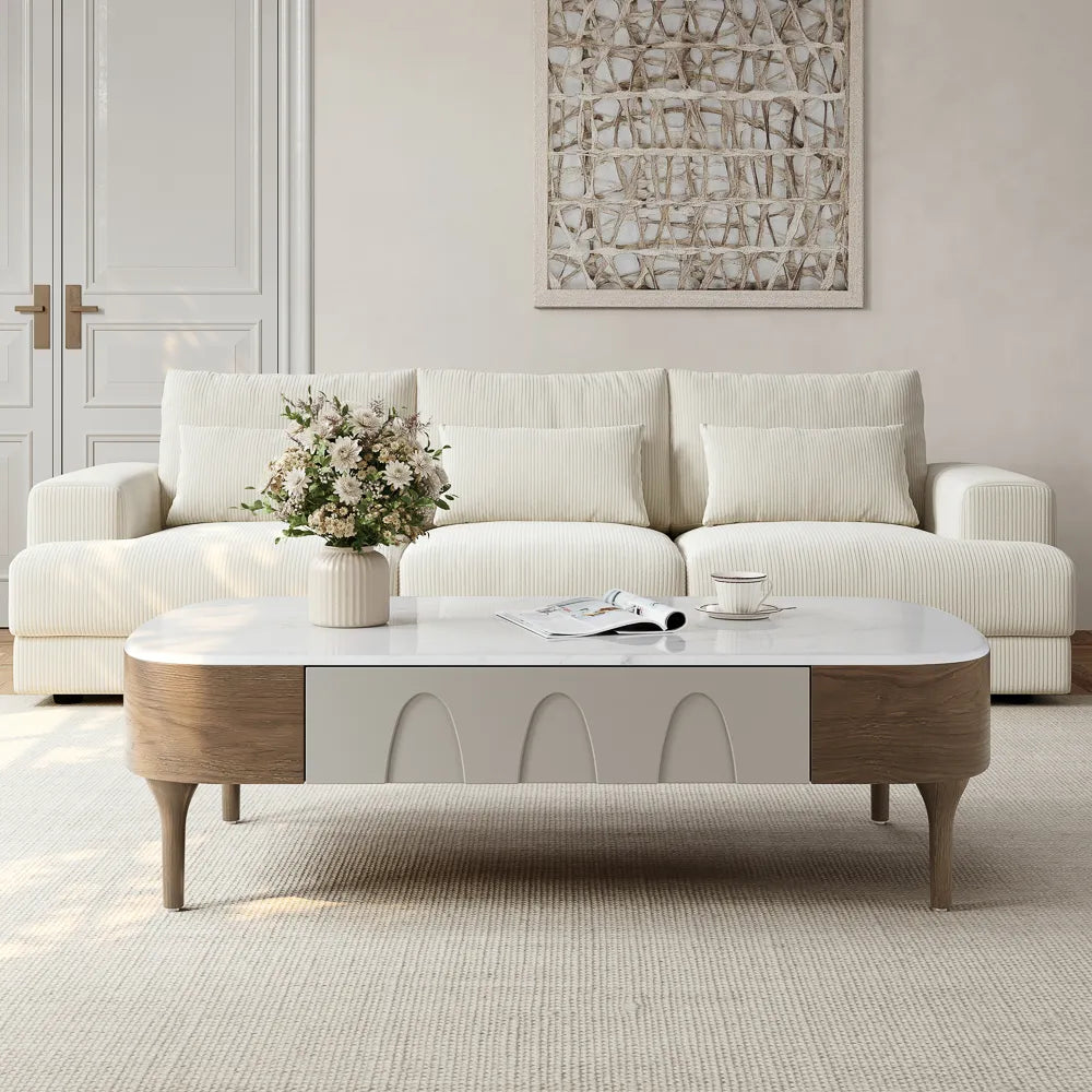 Wesley Modern Centre Table With Marble Top