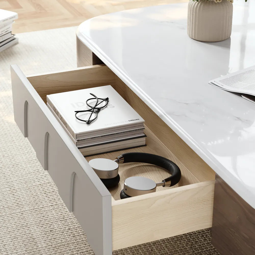 Wesley Modern Centre Table With Marble Top