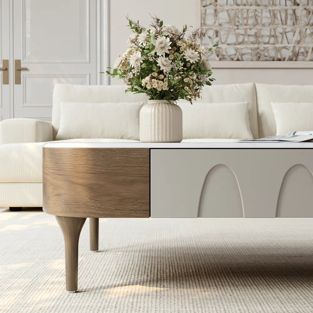 Wesley Modern Centre Table With Marble Top