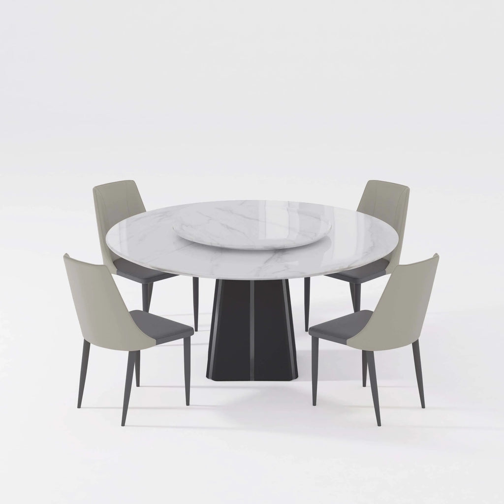 Marble Faux Round Dining Table