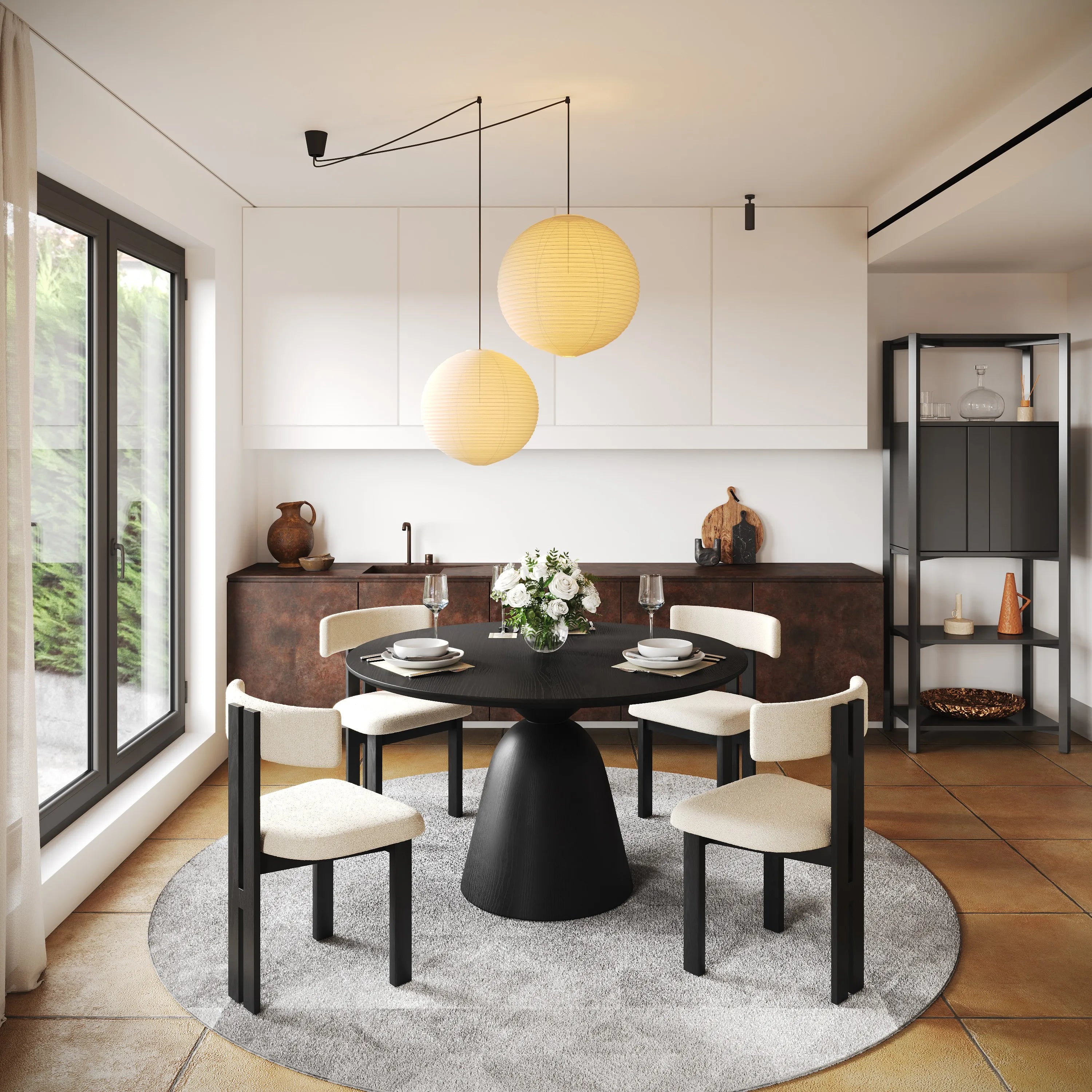 Classic Modern Round Dining Table