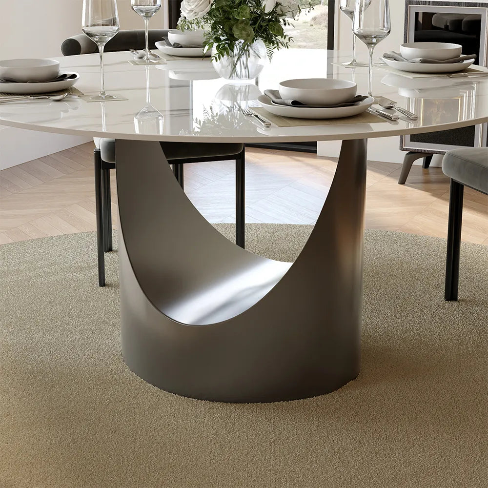 Inox Luxury Round Dining Table