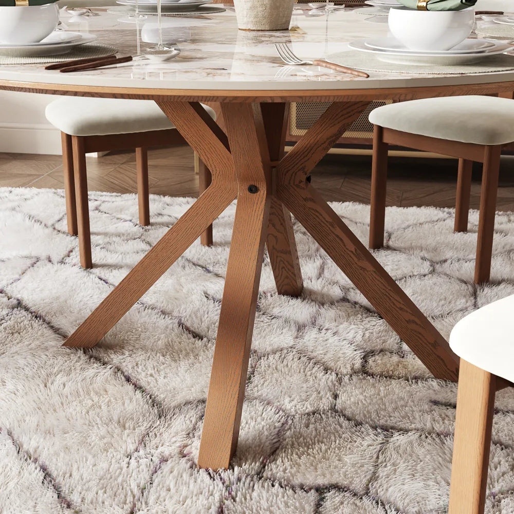 Hector Round Marble Dining Table