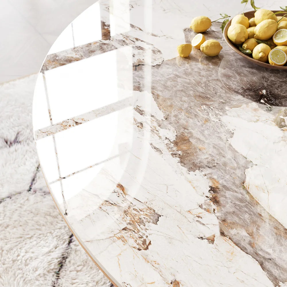 Hector Round Marble Dining Table