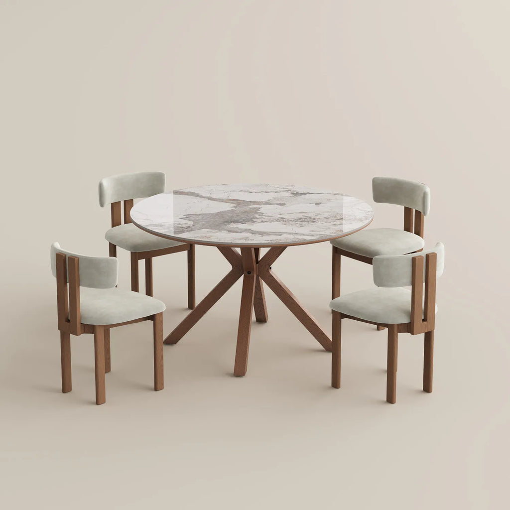 Hector Round Marble Dining Table