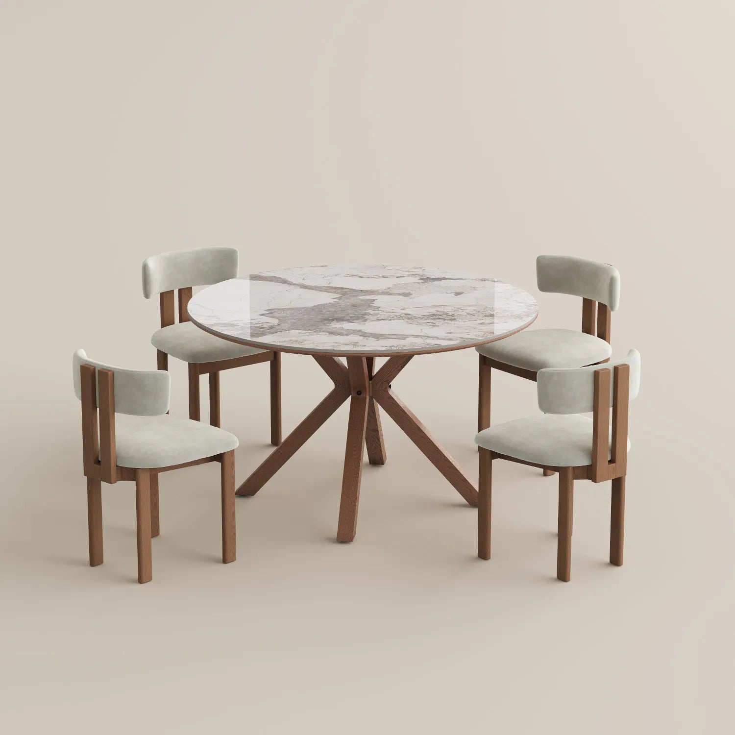 Hector Round Marble Dining Table
