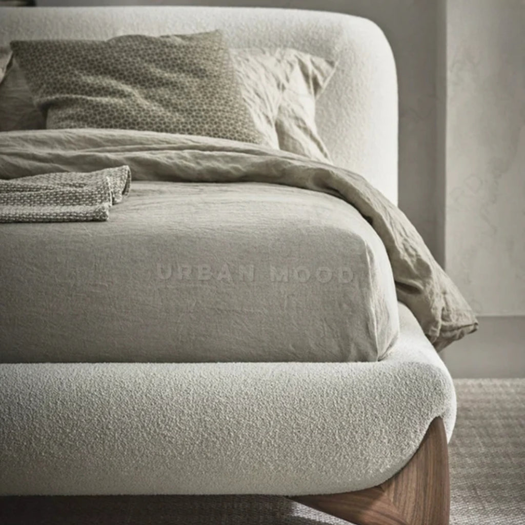 Covell Modern Boucle Bed