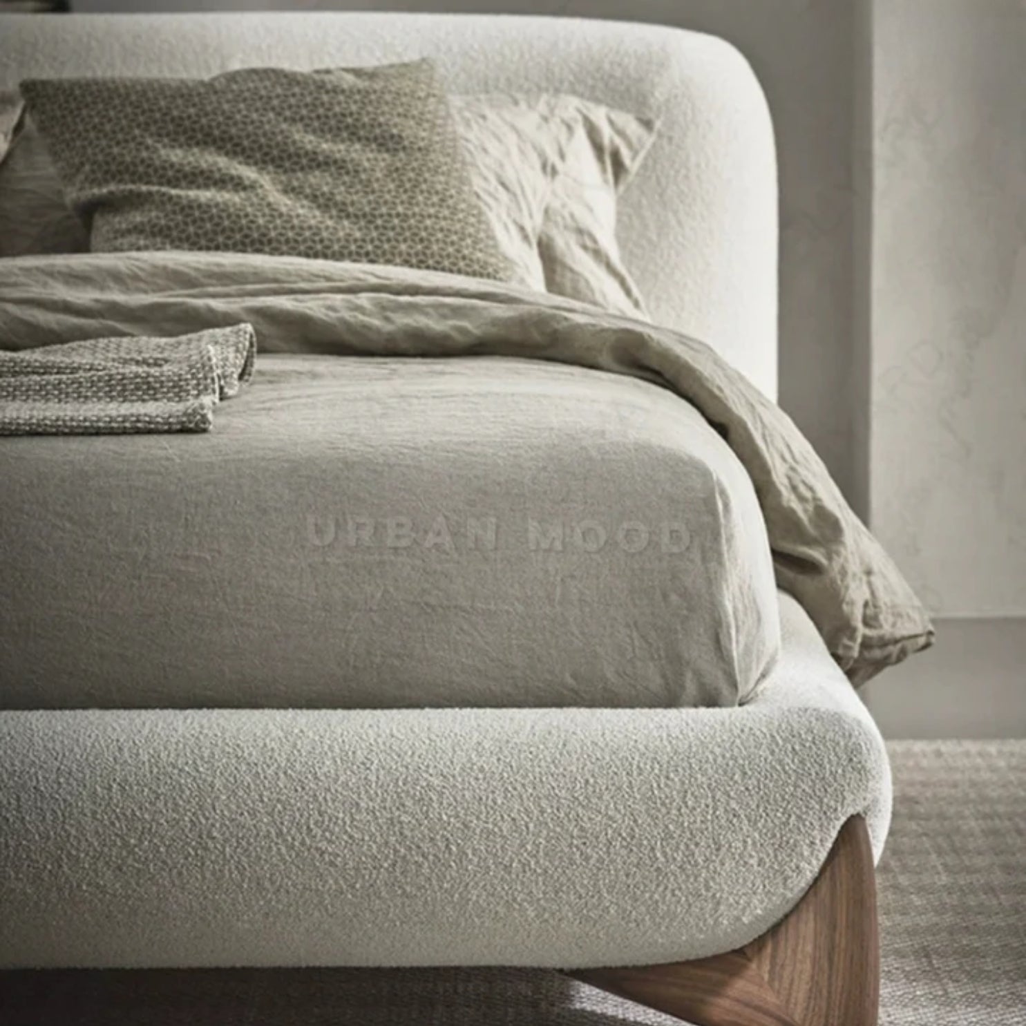 Covell Modern Boucle Bed