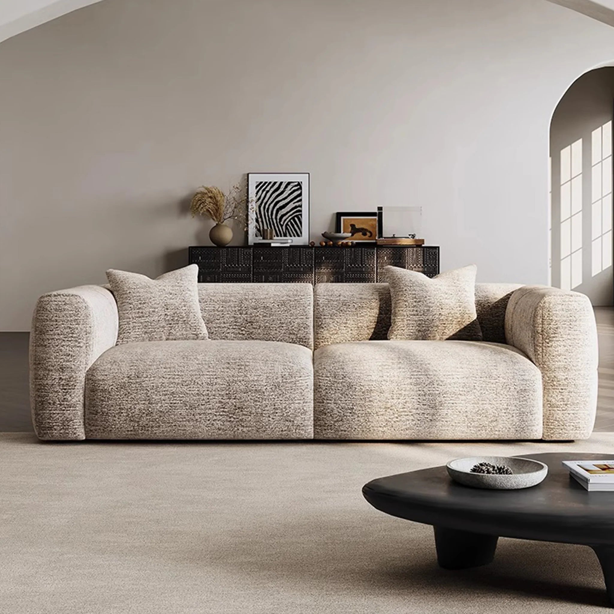 Cozy Cream Premium Sofa Set