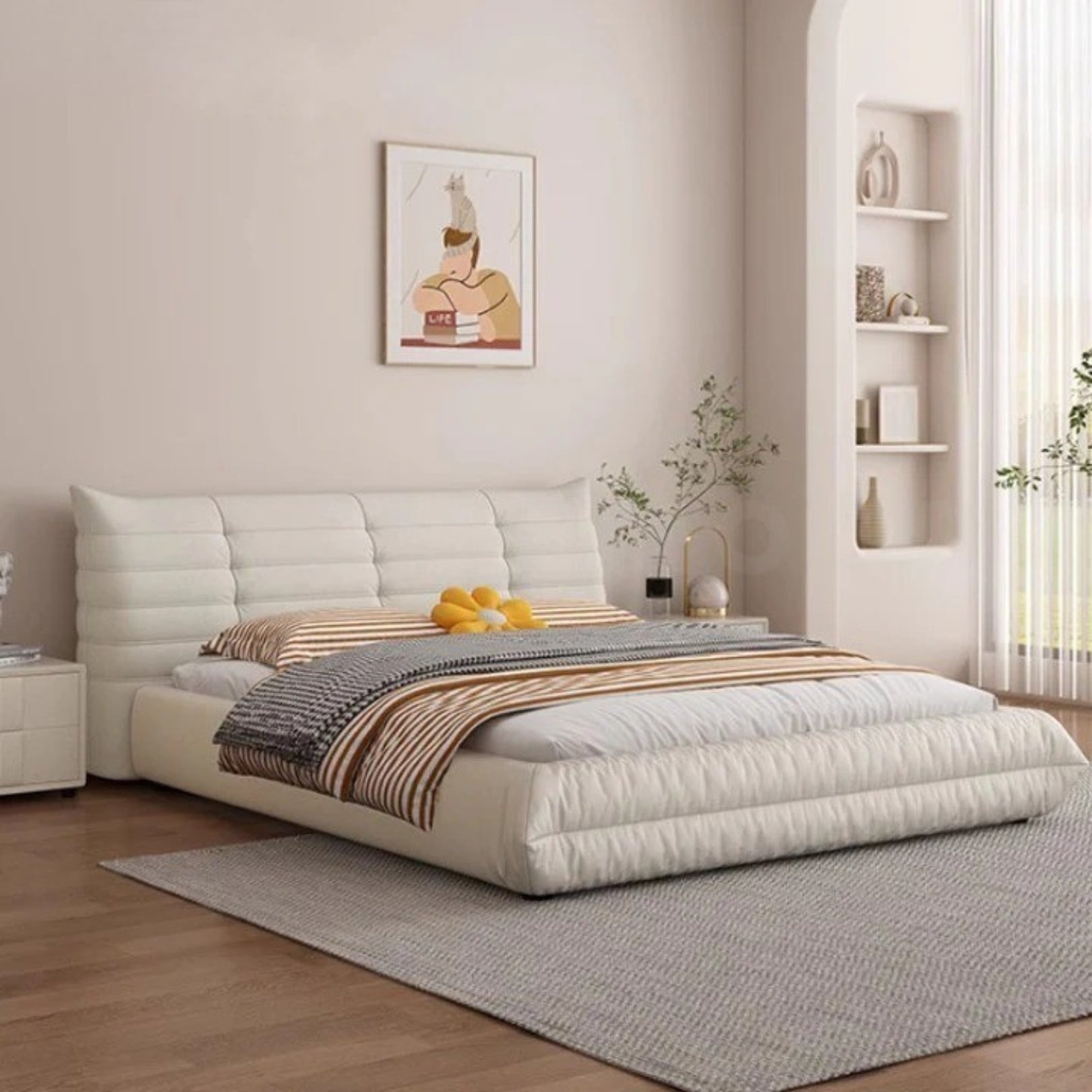 Merin Luxury Leatherette Bed