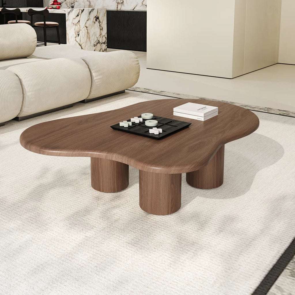 Cloud Shaped Solid Wood Centre Table