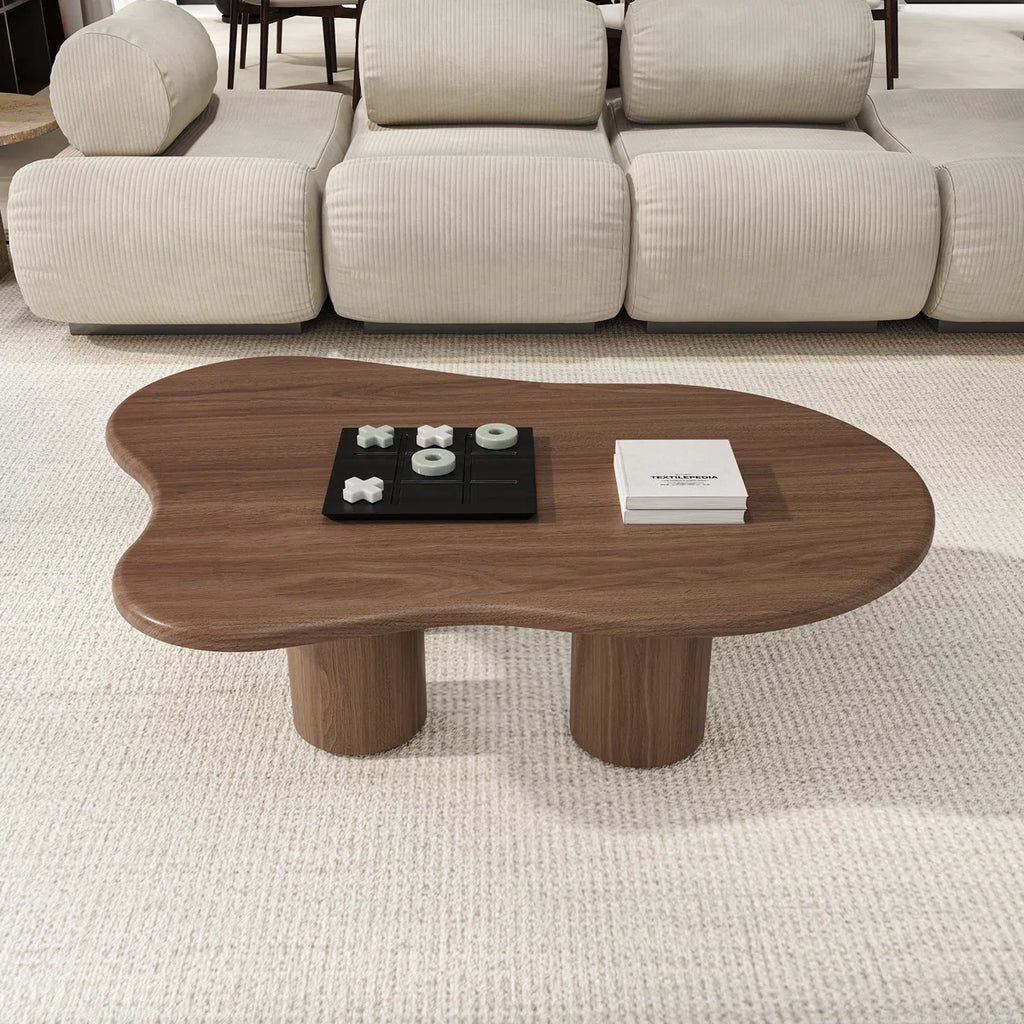 Cloud Shaped Solid Wood Centre Table