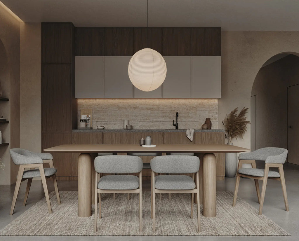 Ariana Oak Wood Dining Table