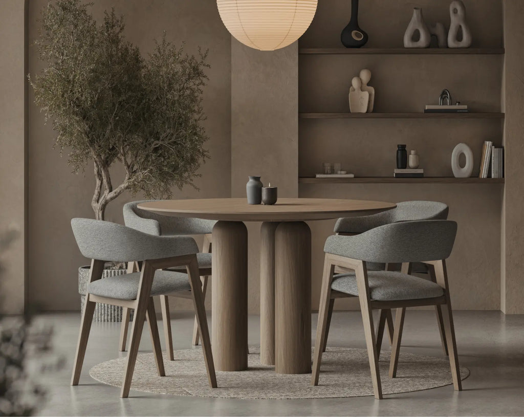 Ariana Oak Wood Dining Table