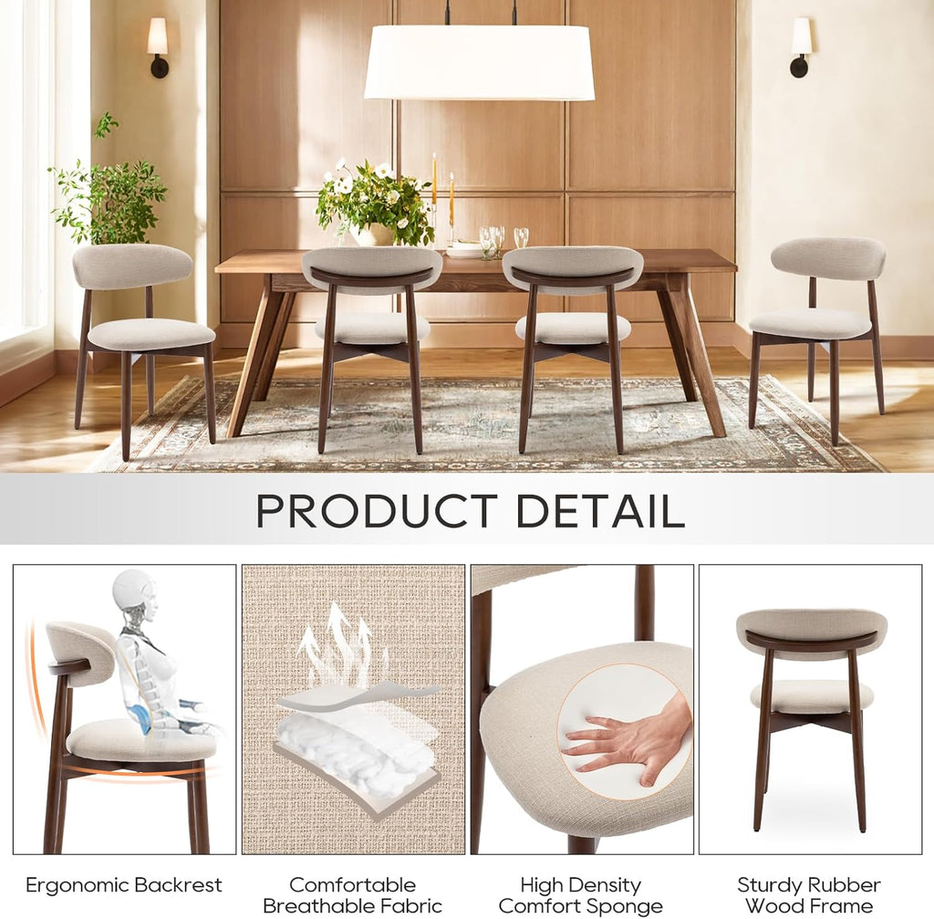 Modern Wood Dining Table 6 Seater