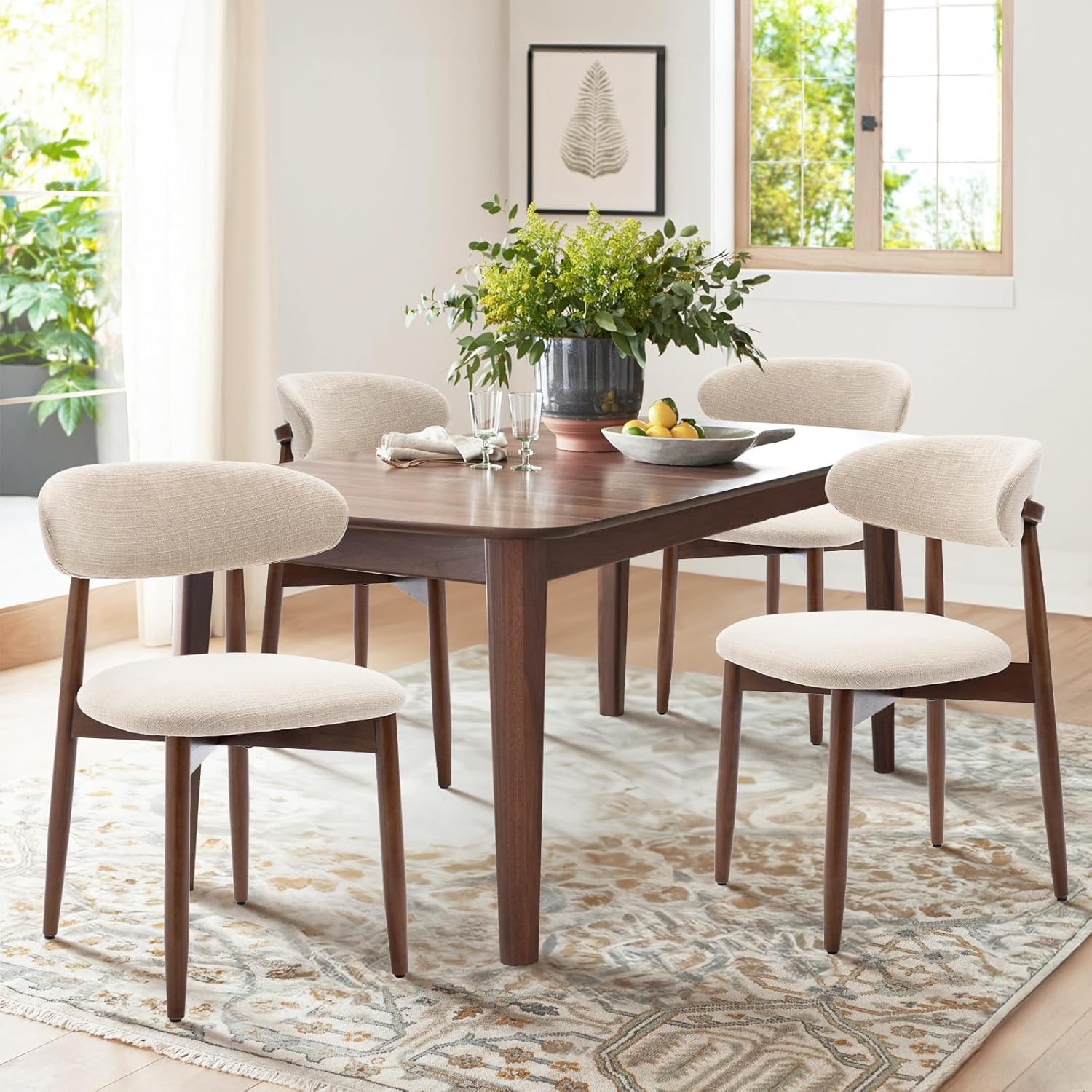 Modern Wood Dining Table 6 Seater