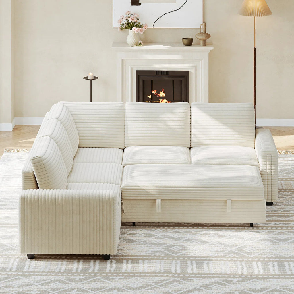 Macro L Shaped Sofa Cum Bed