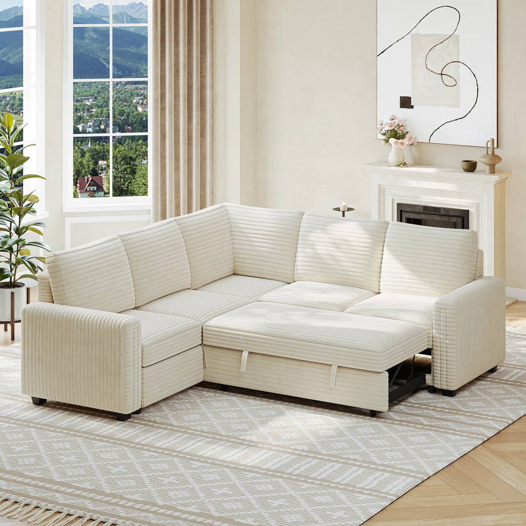 Macro L Shaped Sofa Cum Bed