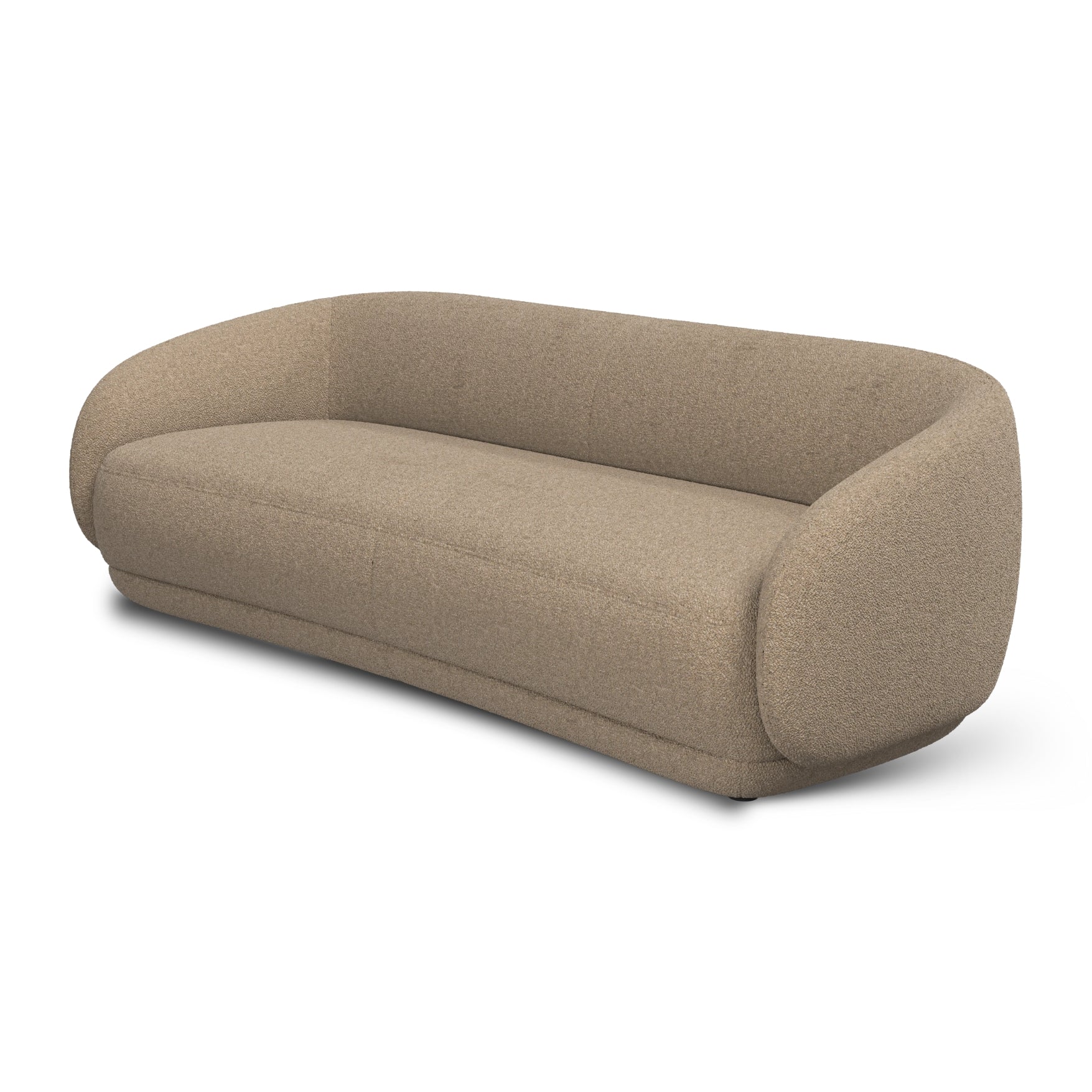 Oscar Premium Brown Boucle Sofa Set