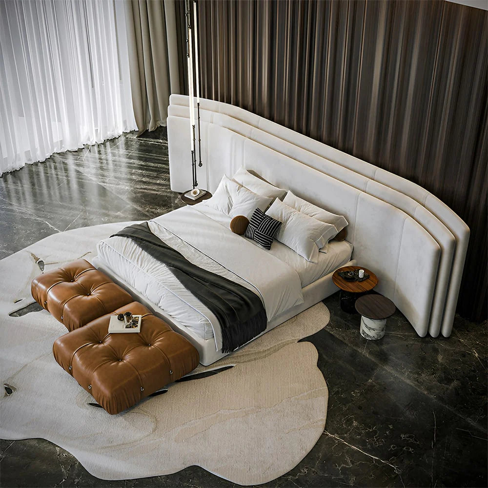 Adax Premium Suede Bed With Storage