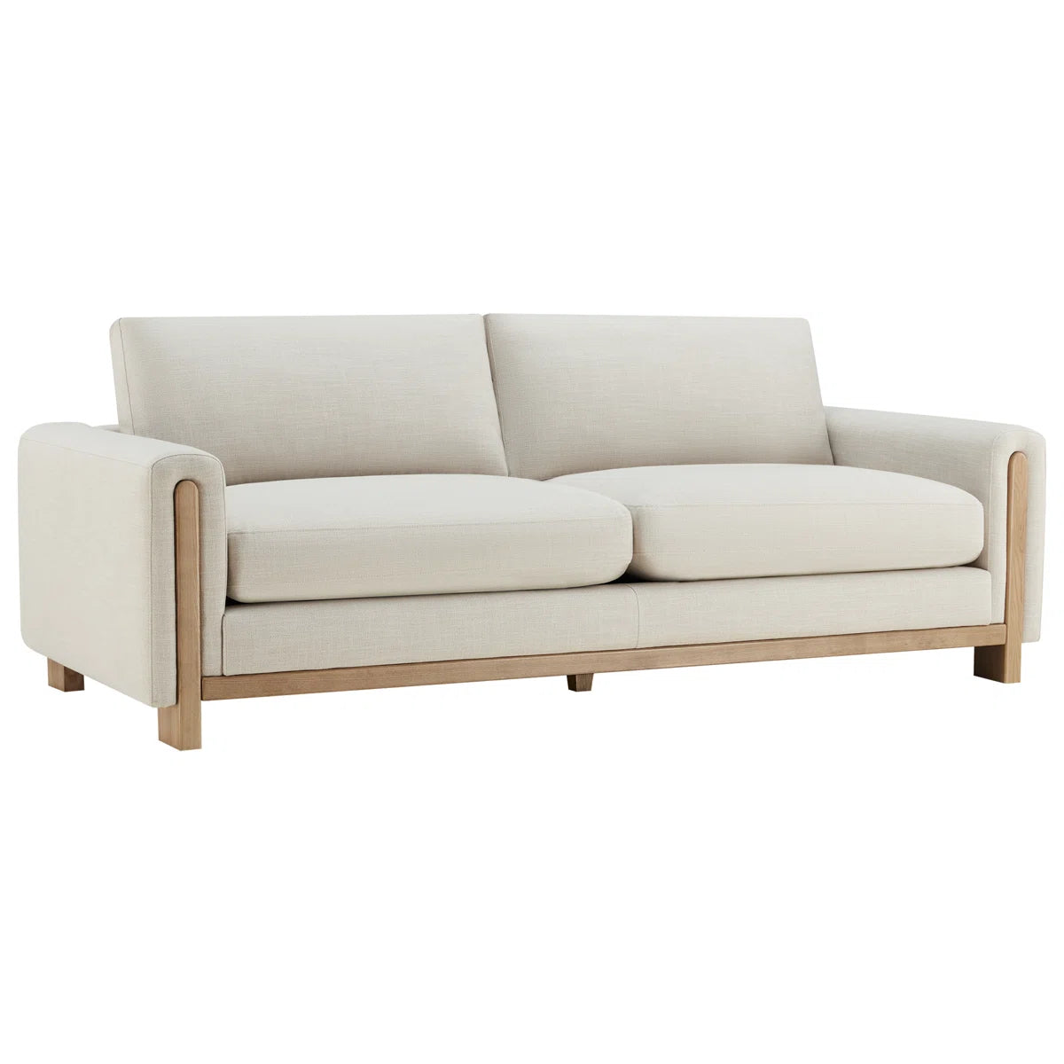 Adelle Wooden Framed Sober Sofa Set