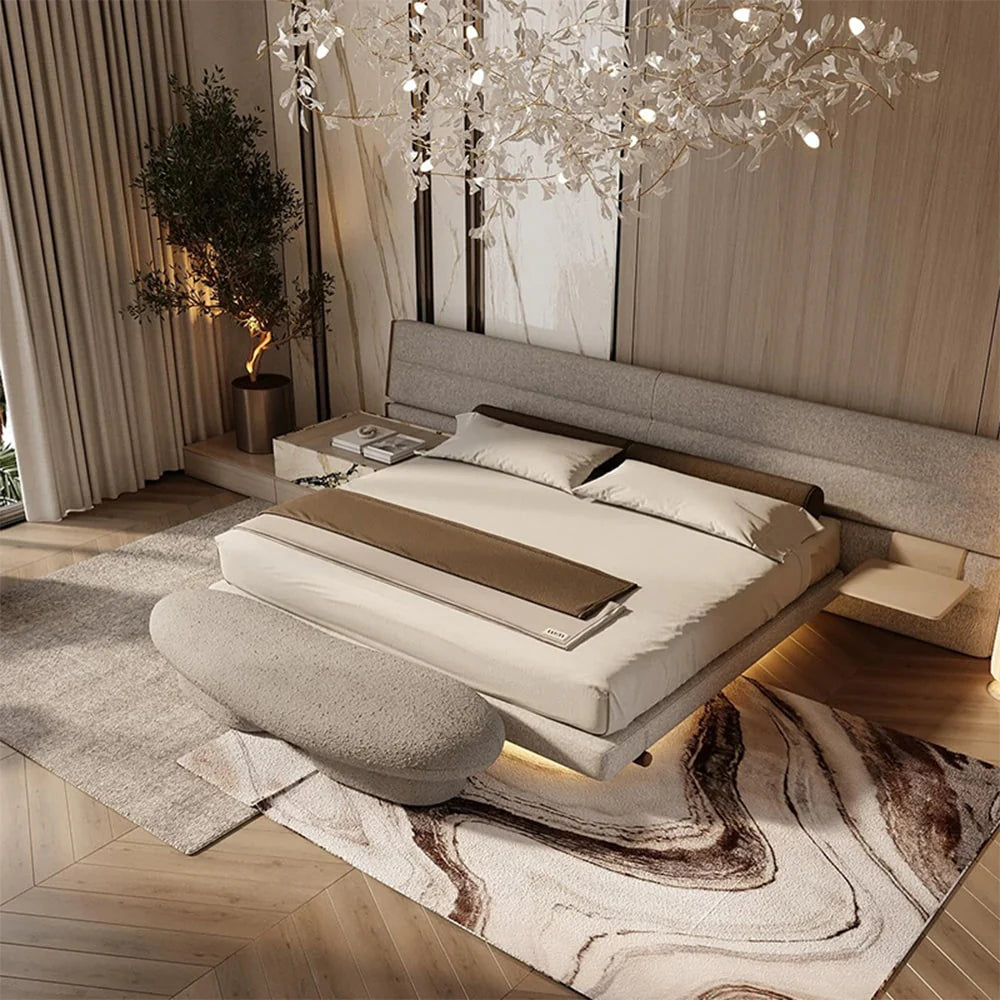 Alison Premium Luxury Bed In Boucle