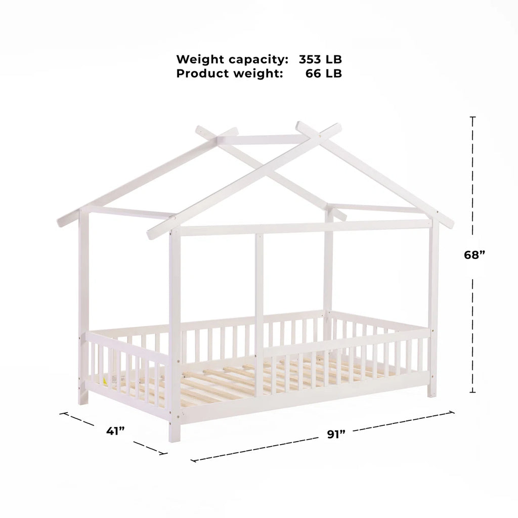 Andry Solid Wood Canopy Bed