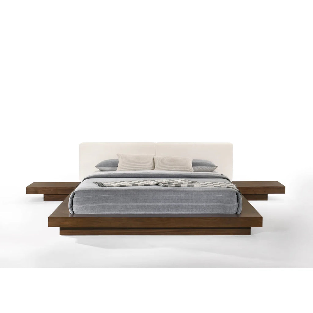 Anzela Vegan Leather Platform Bed