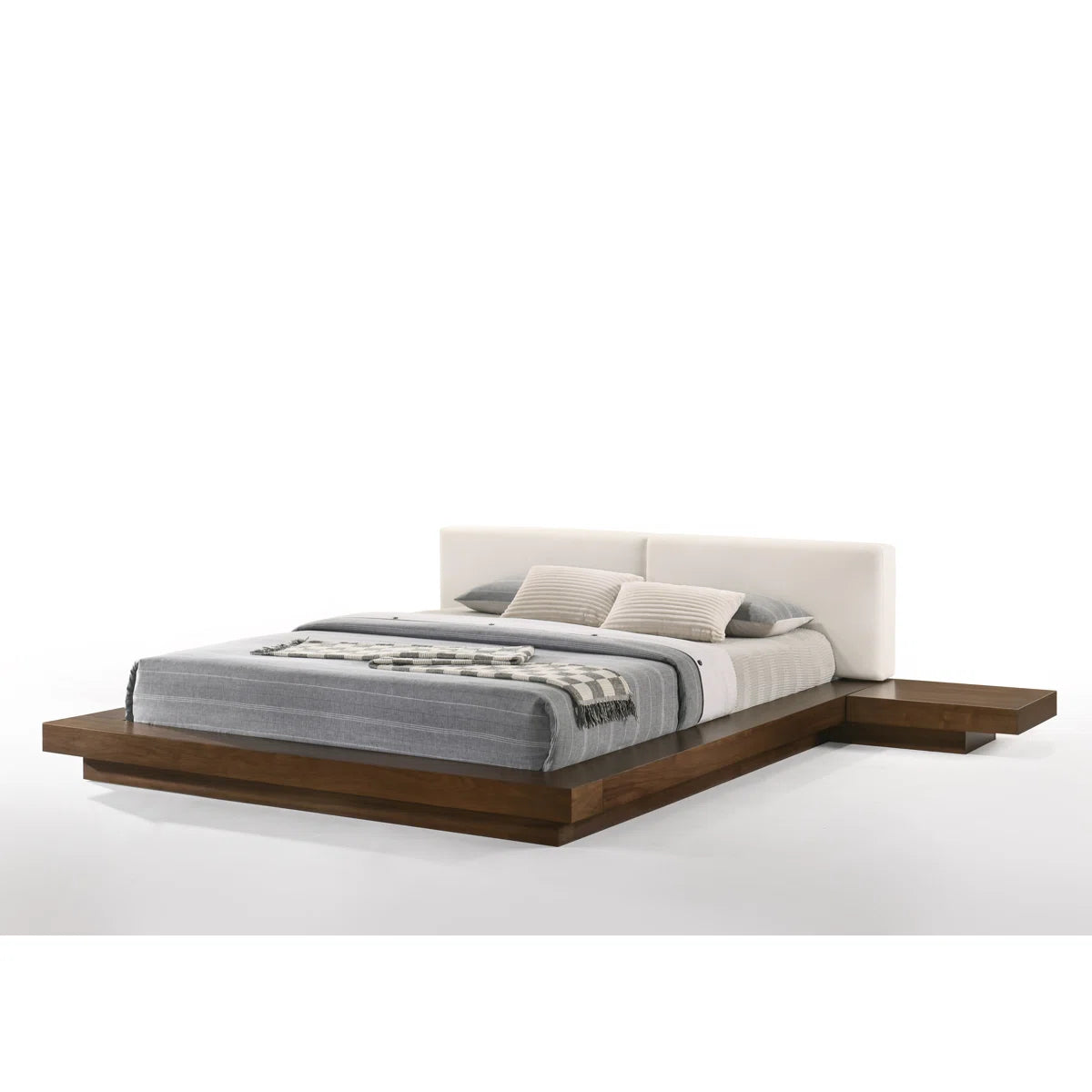 Anzela Vegan Leather Platform Bed