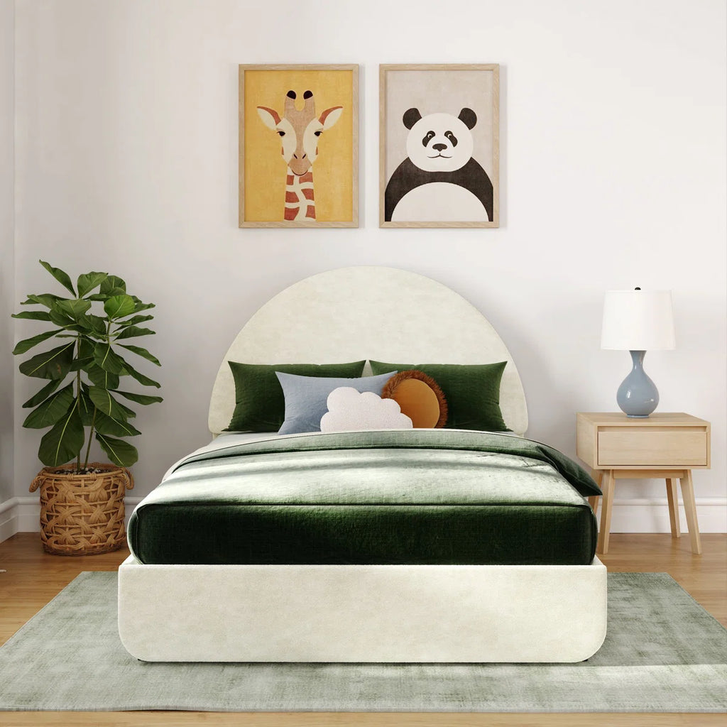 Half Moon Upholstered