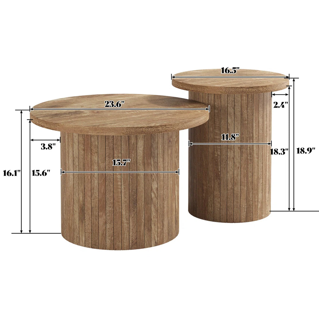 Rustic Wood Centre Table