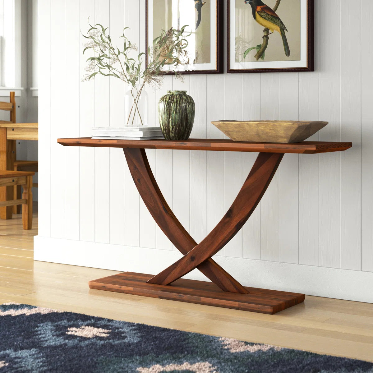 Classy Modern Solid Wood Console Table