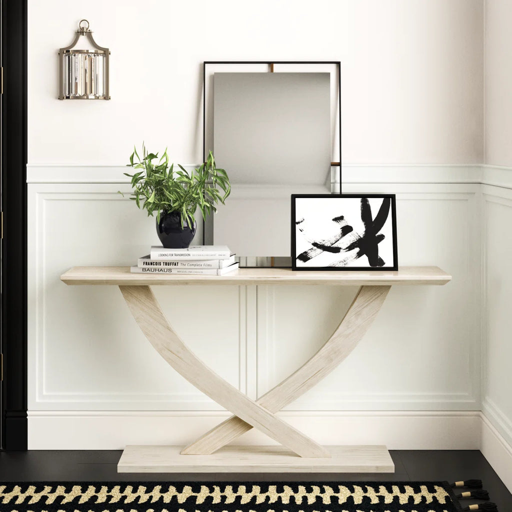 Classy Modern Solid Wood Console Table