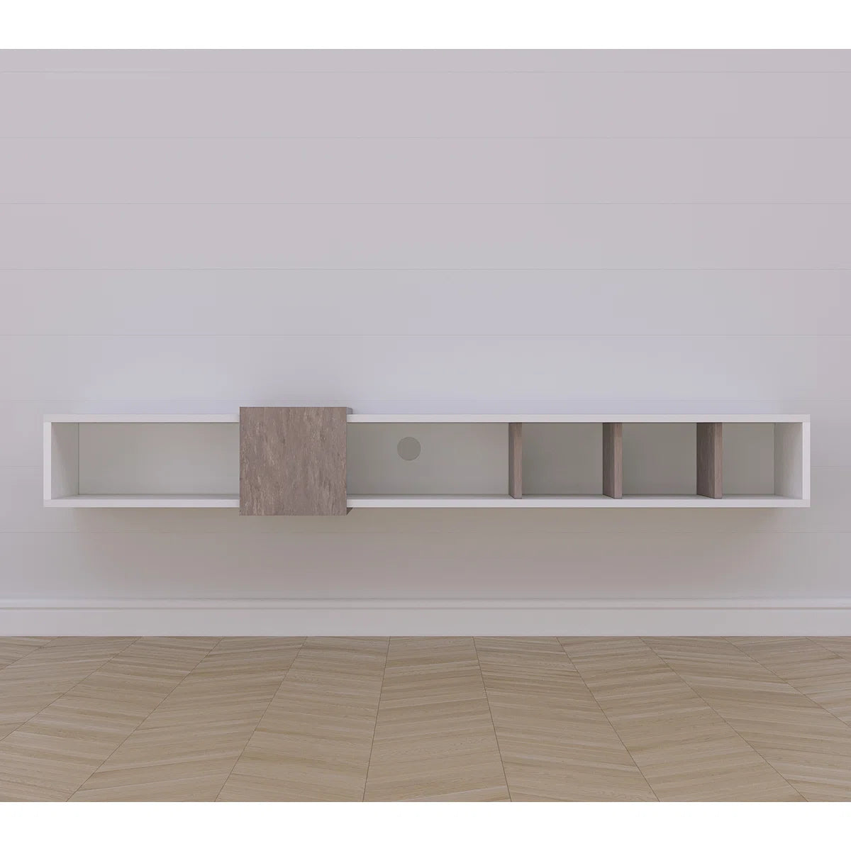 Draylee Tv Panel In Wood Finish