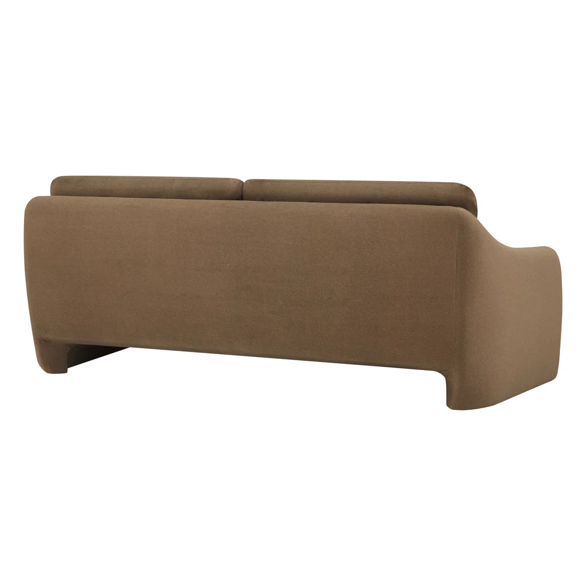 Hana Brown Curved Sofa
