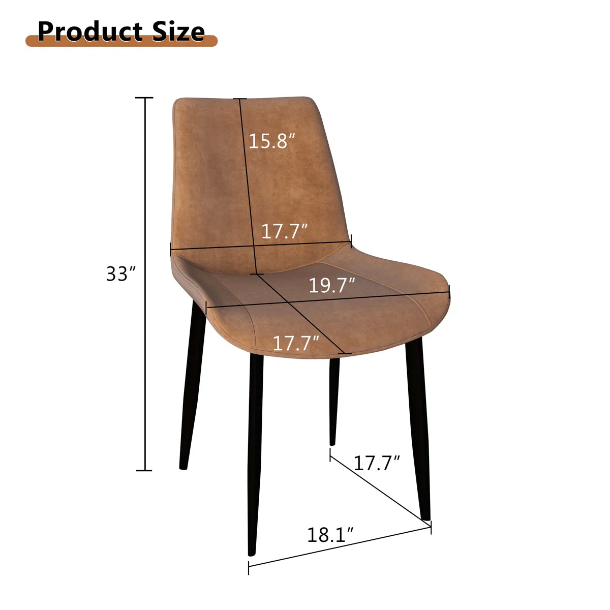 Minimal Dining Chairs In Suede