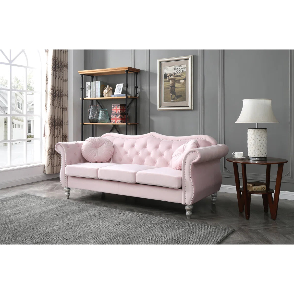 Hollywood Designer Sofa Set In Velvet