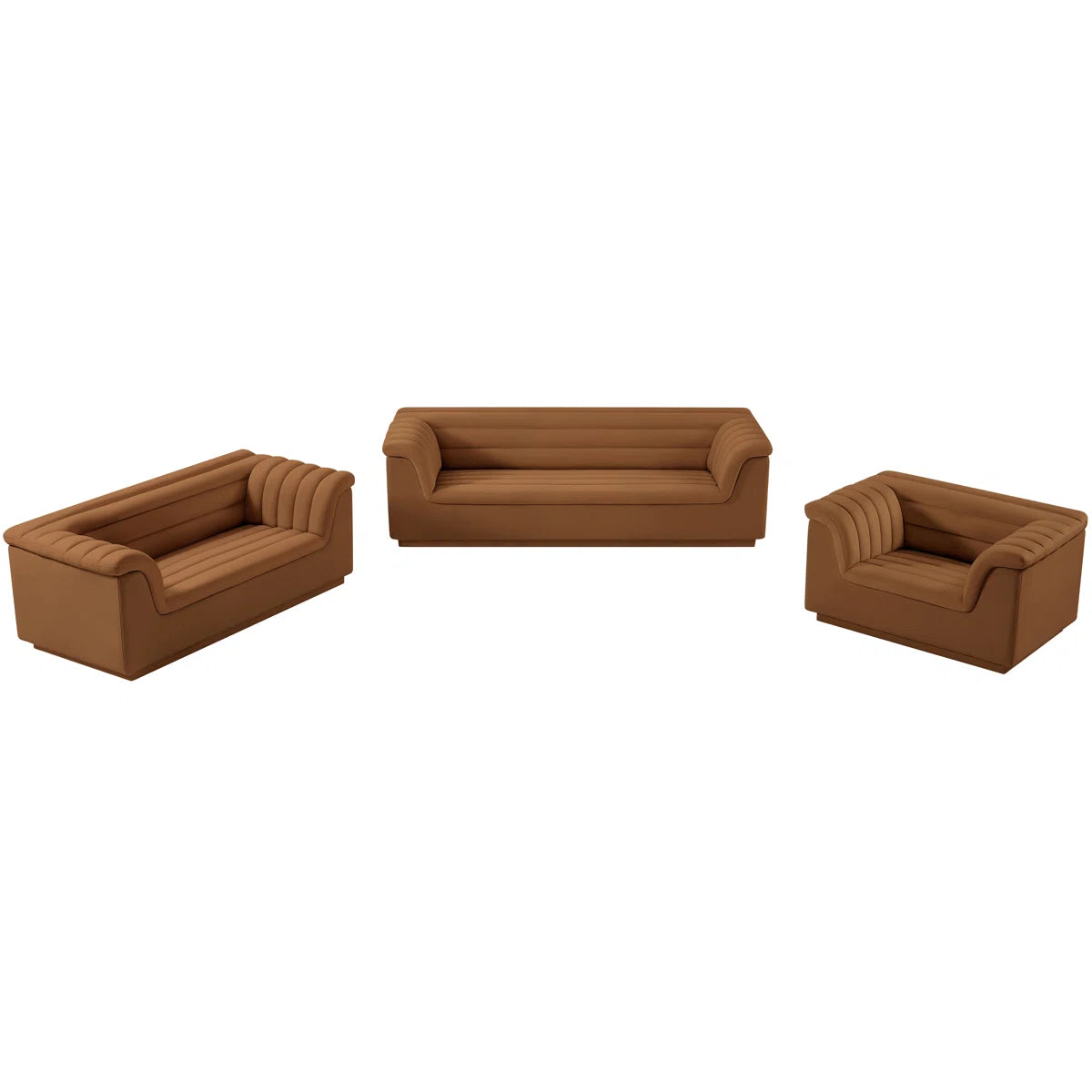Nano Modern Upholstere Sofa In Suede