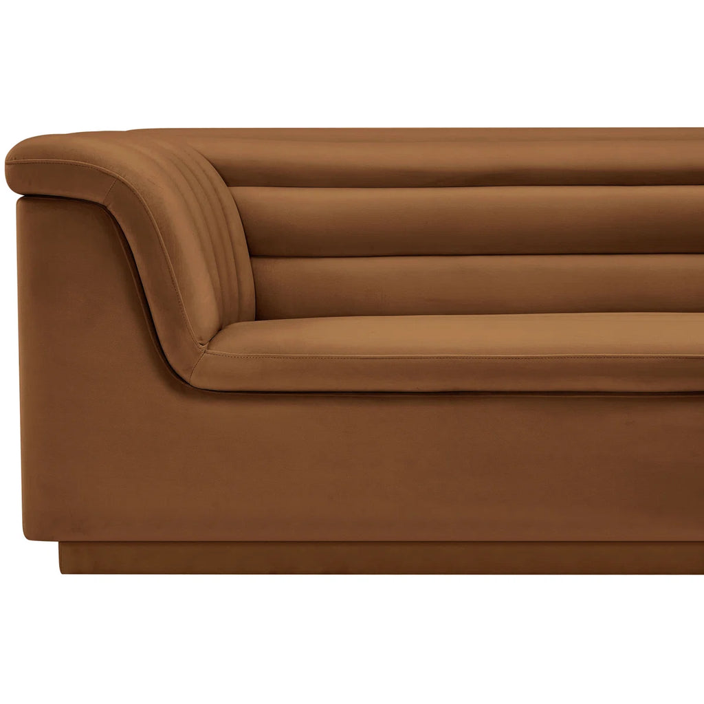 Nano Modern Upholstere Sofa In Suede