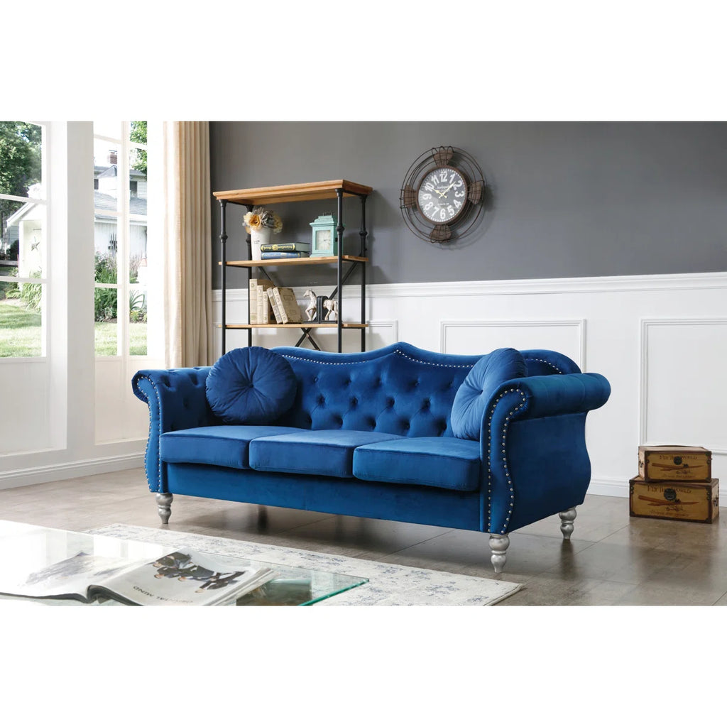 Hollywood Designer Sofa Set In Velvet