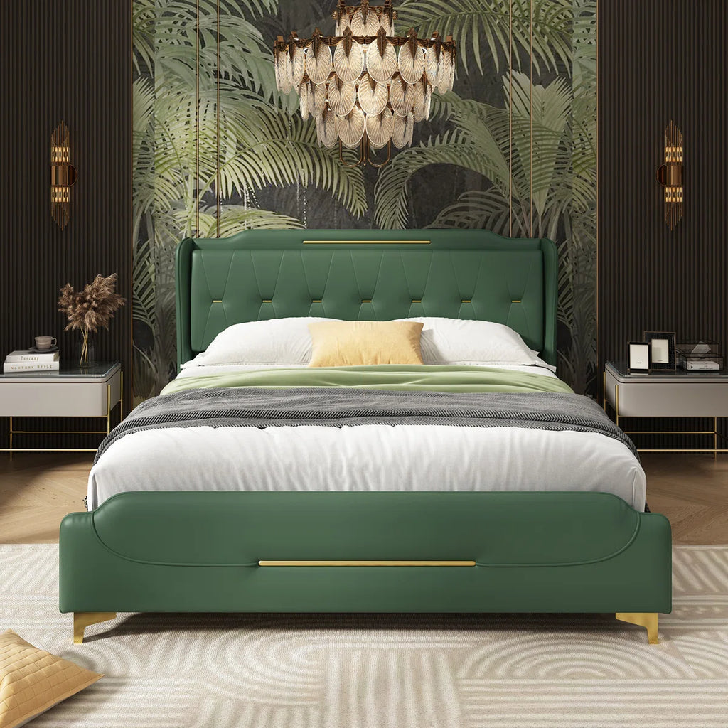 Apollo Modern Upholstered Bed In Leatherette