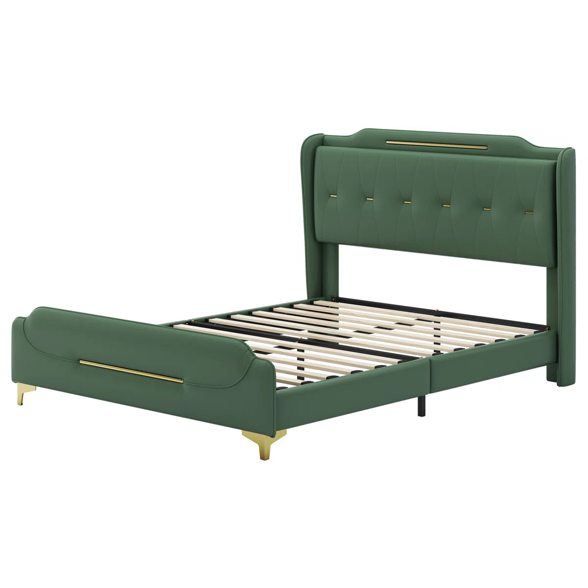 Apollo Modern Upholstered Bed In Leatherette
