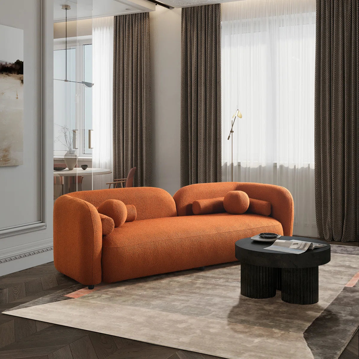 Katrein Luxury Sofa In Tan