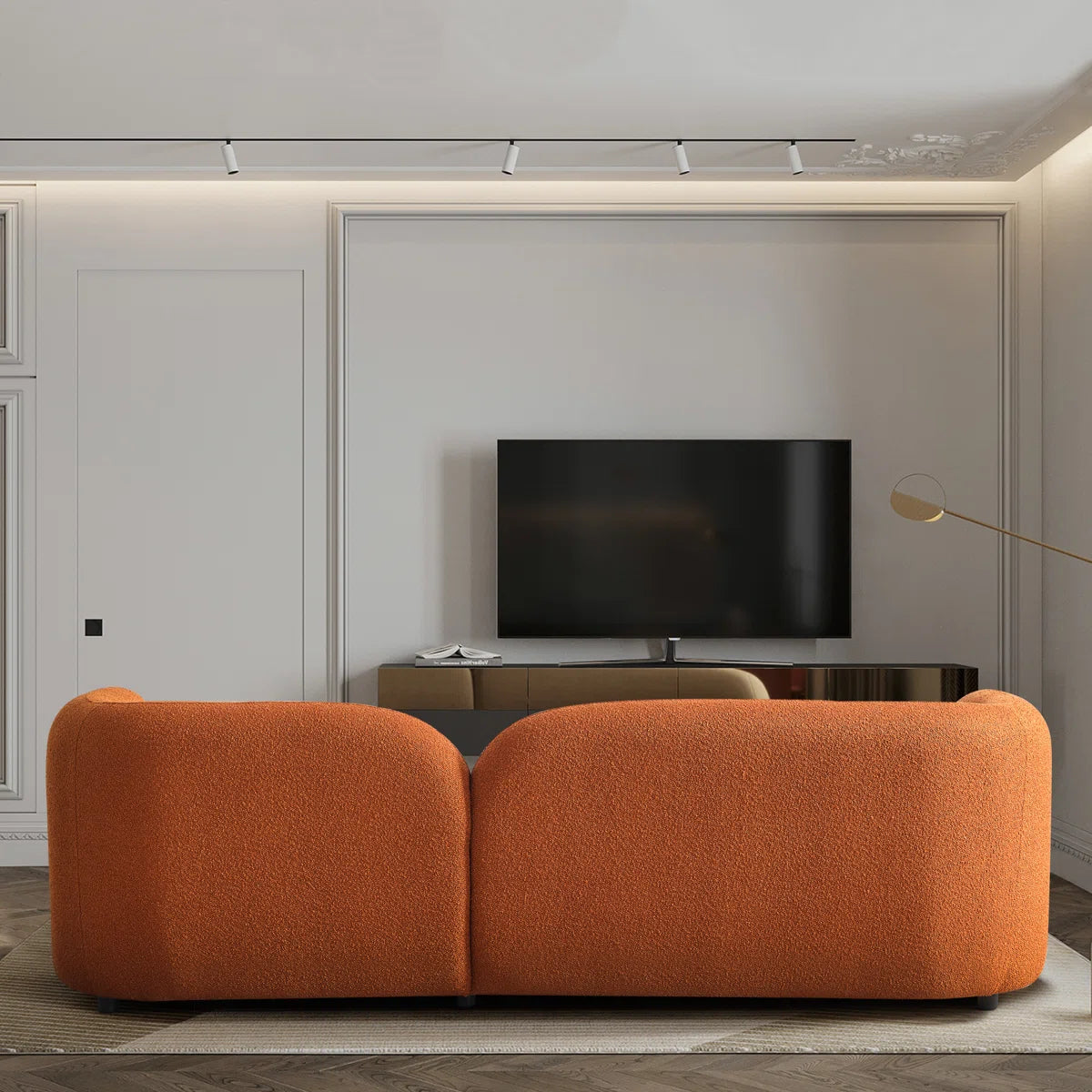 Katrein Luxury Sofa In Tan