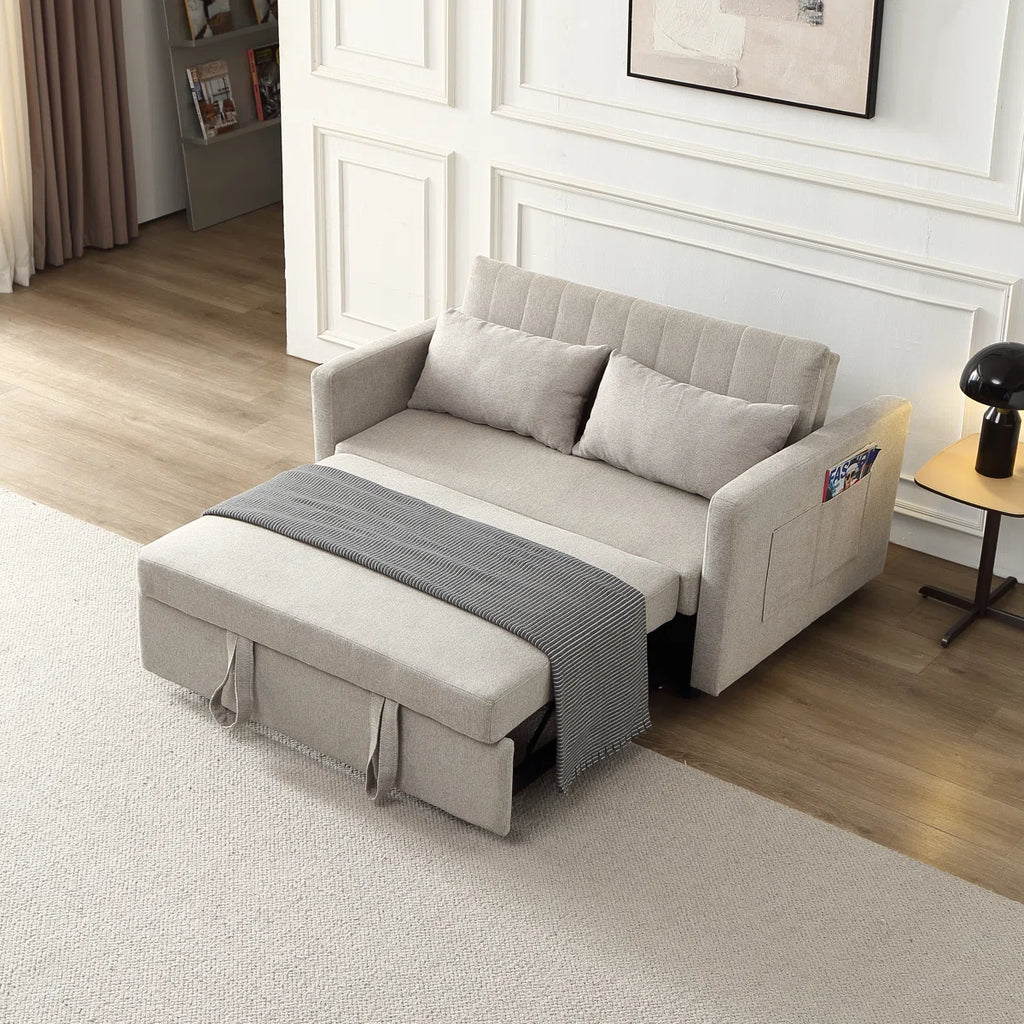 Casper Modern Sofa Cum Bed In Suede