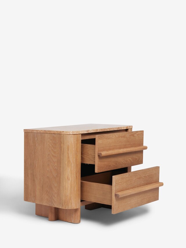 Natural Wood Side Tables